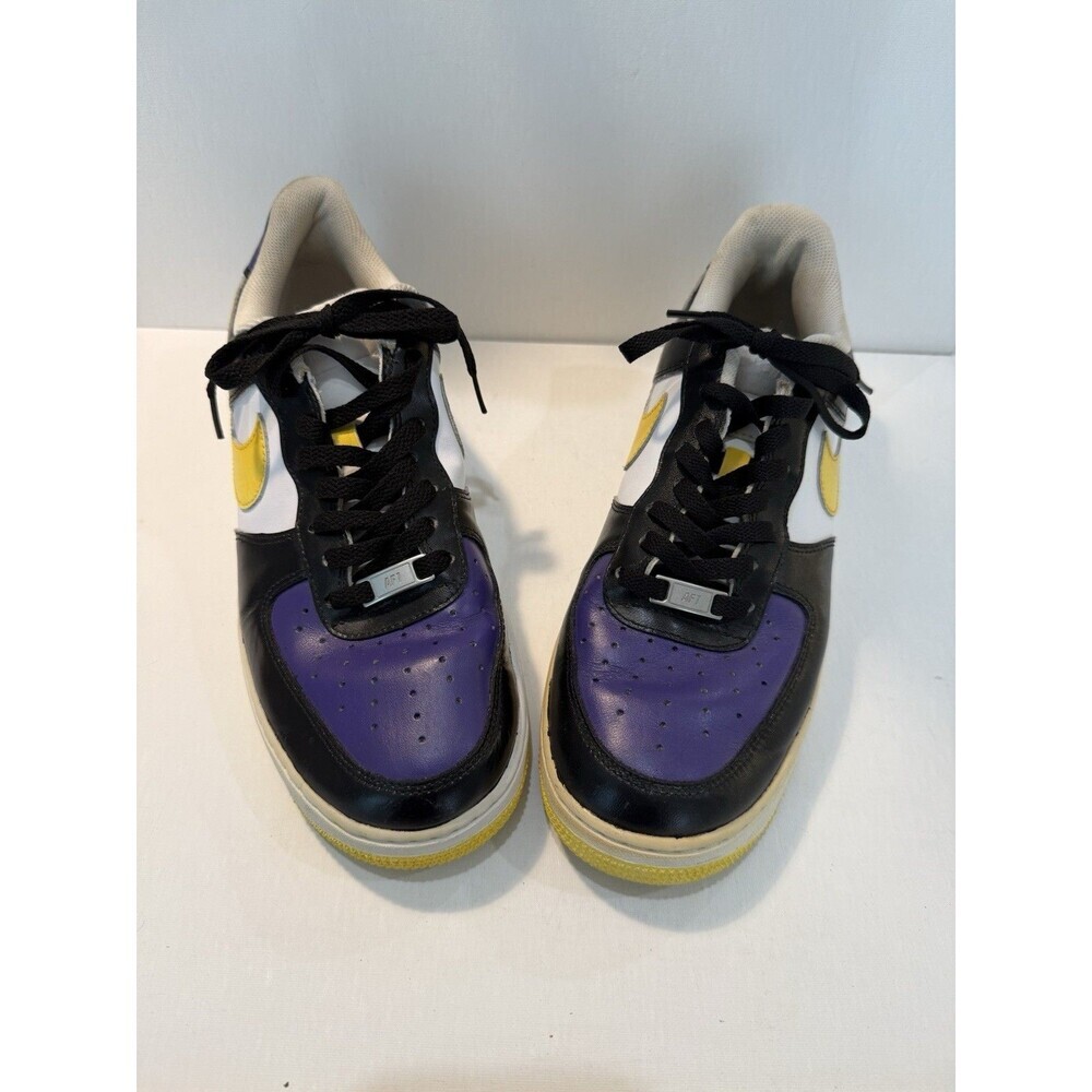 Nike Air Force Mens Custom Sneakers Men's Lakers Colors Purple Yellow Sz 9.5